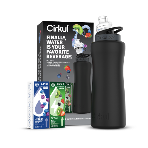 32oz. Matte Black Stainless Steel Bottle Starter Kit Z5